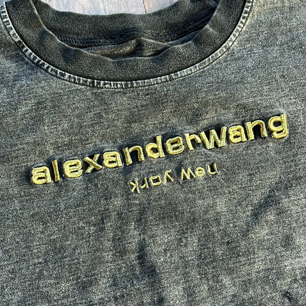 Alexander Wang Cropped Tee - Picture 3 of 5